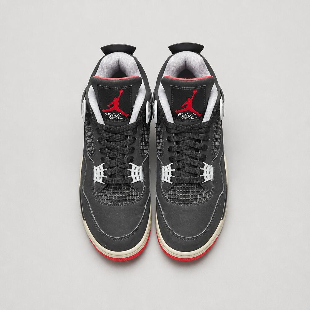 Nike Air Jordan 4 Retro OG Bred Black Cement 2019 308497-060 Size 10.5 Men
